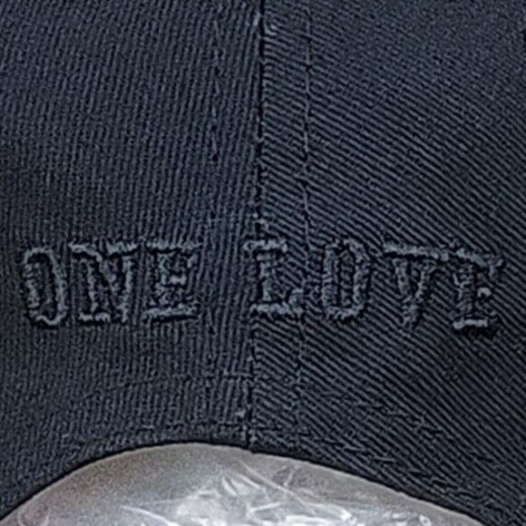 Raising Canes Employee Uniform Hat Black One Love Adjustable Hook Loop Cap 1LV - Picture 11 of 16